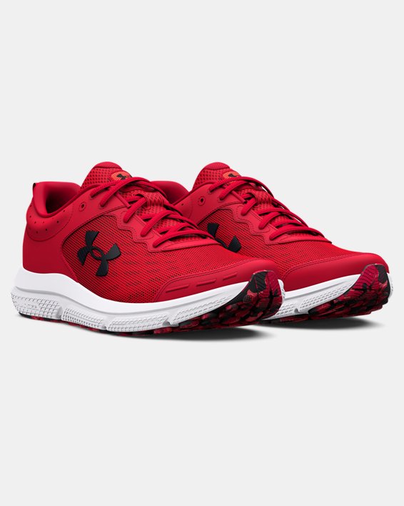 Men's UA Charged Assert 10 Running Shoes, Red, pdpMainDesktop image number 3